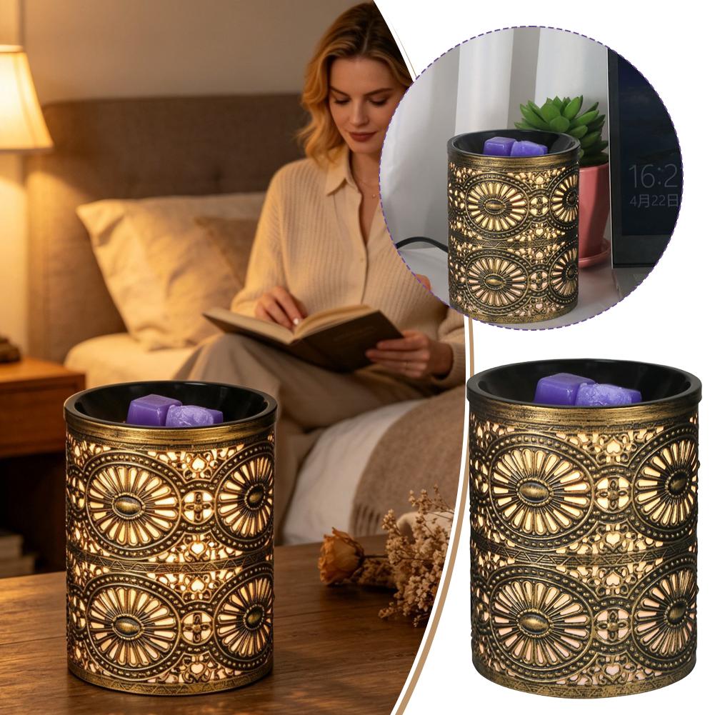 Home Fragrance Aromatherapy - New Fragrance Night Light Golden Geometric