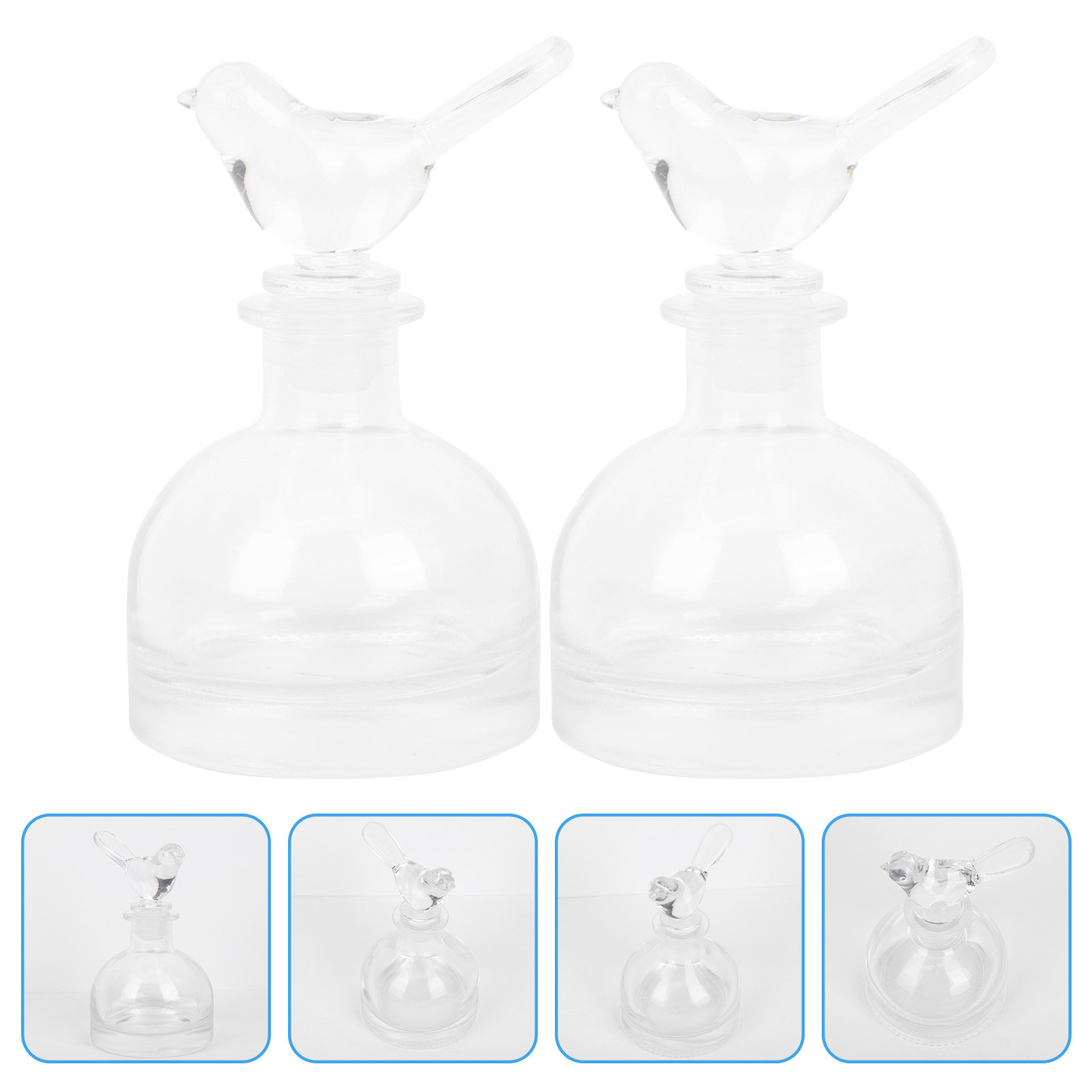2Pcs Glass Perfume Bottles Pre - Home Fragrance Aromatherapy recension och pris