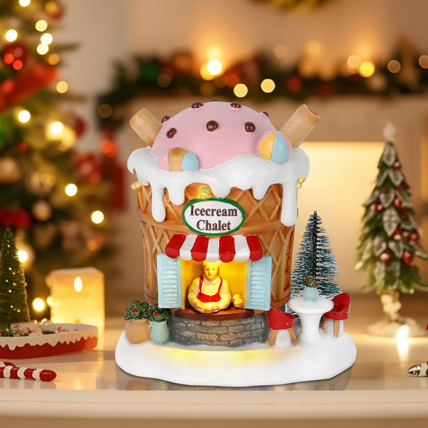 Light up Gingerbread Village H - Home Fragrance Gingerbread recension och pris