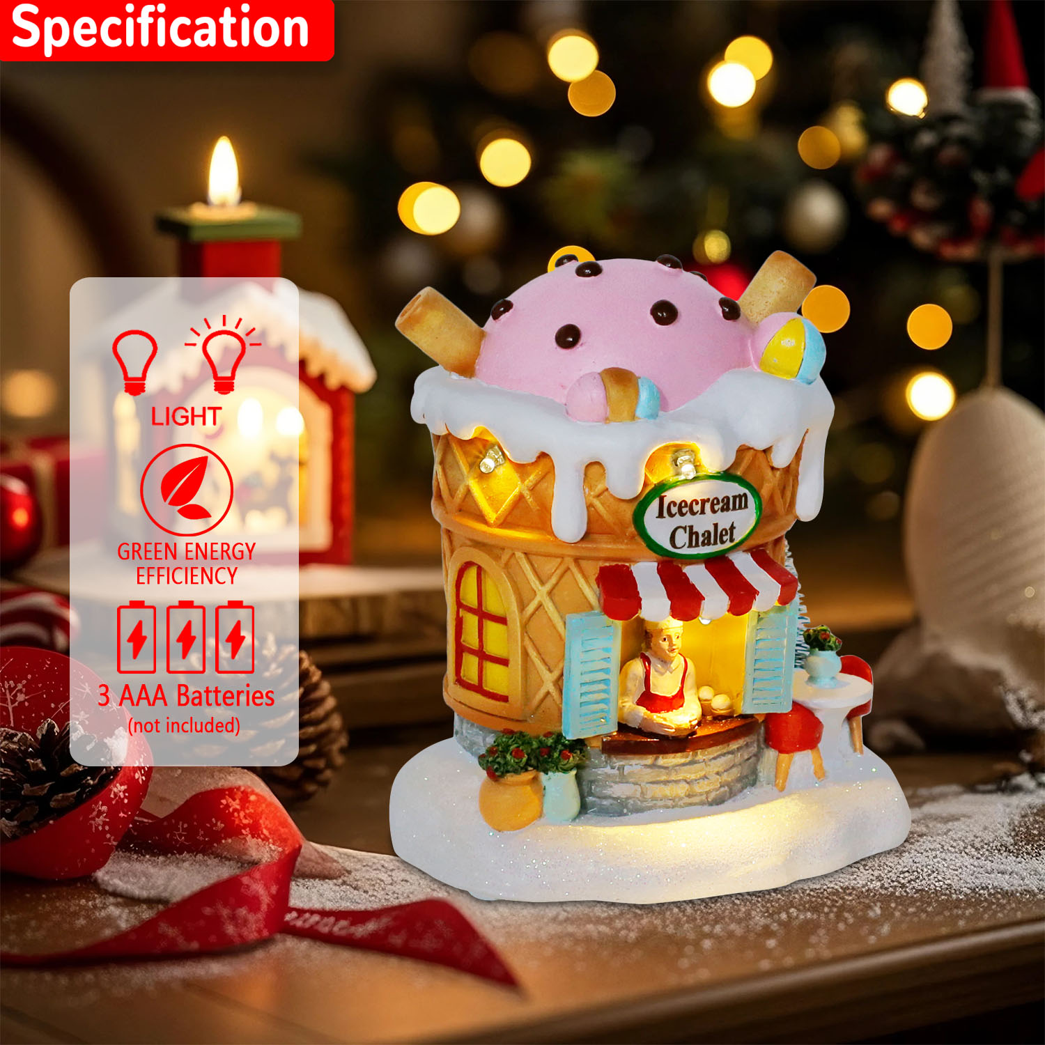 Light up Gingerbread Village H - Home Fragrance Gingerbread recension och pris