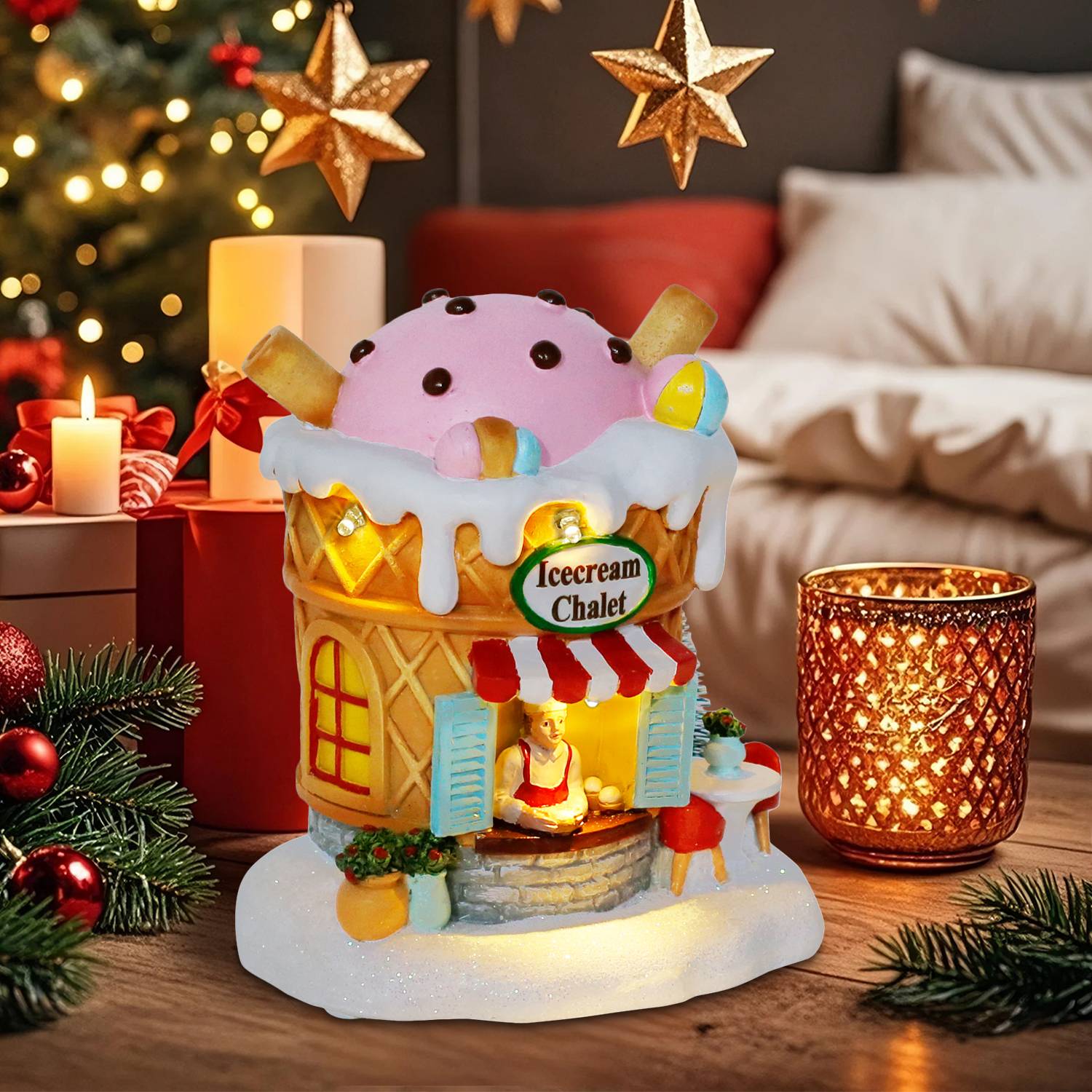 Light up Gingerbread Village H - Home Fragrance Gingerbread recension och pris