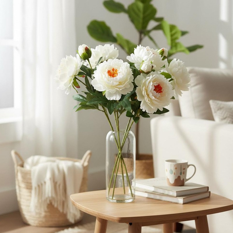 4 pieces of simulated peonies, - Home Fragrance Edg recension och pris