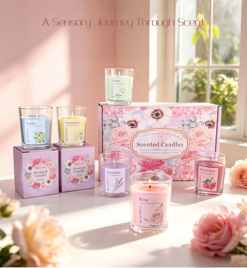 Aromatherapy Scented Candle Gi - Home Fragrance Set Gift recension och pris