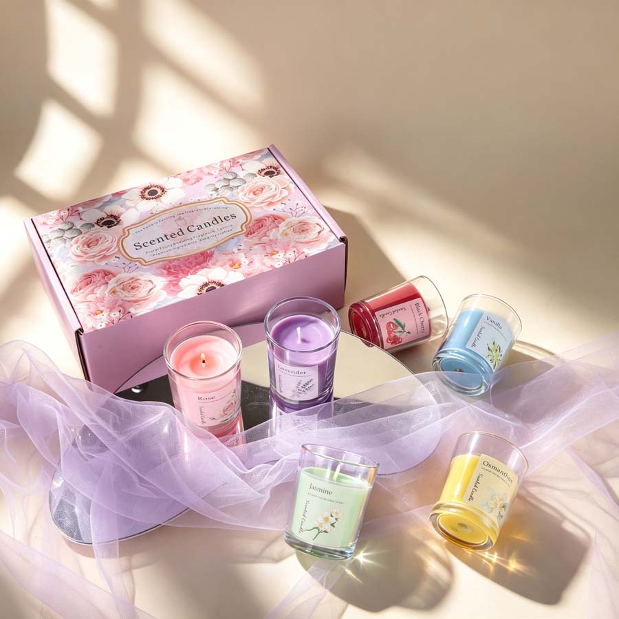 Aromatherapy Scented Candle Gi - Home Fragrance Set Gift recension och pris