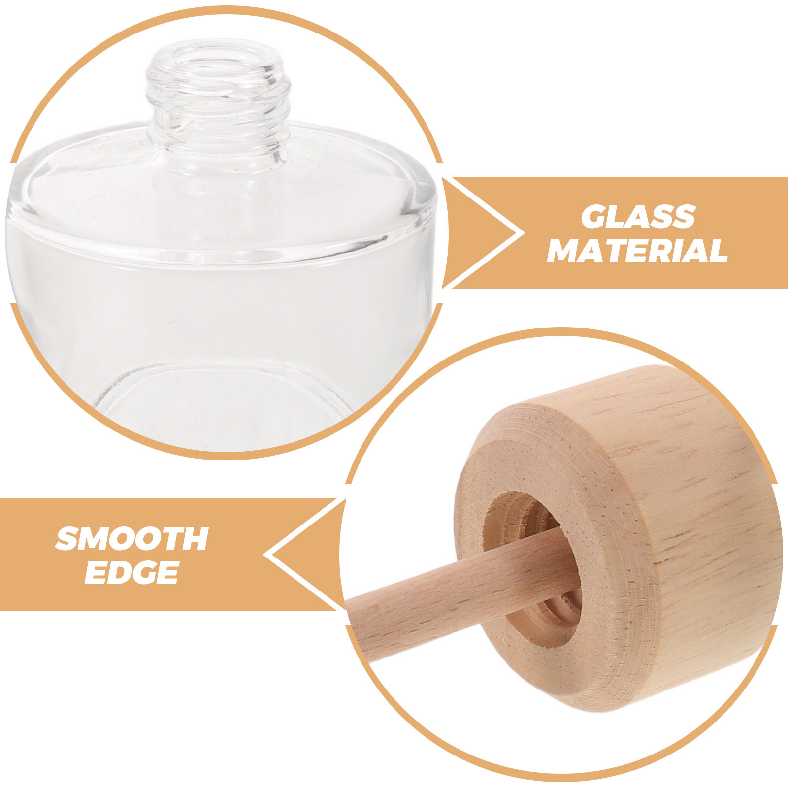 2Pcs Clear Glass Reed Diffuser - Home Fragrance Essential Oils recension och pris
