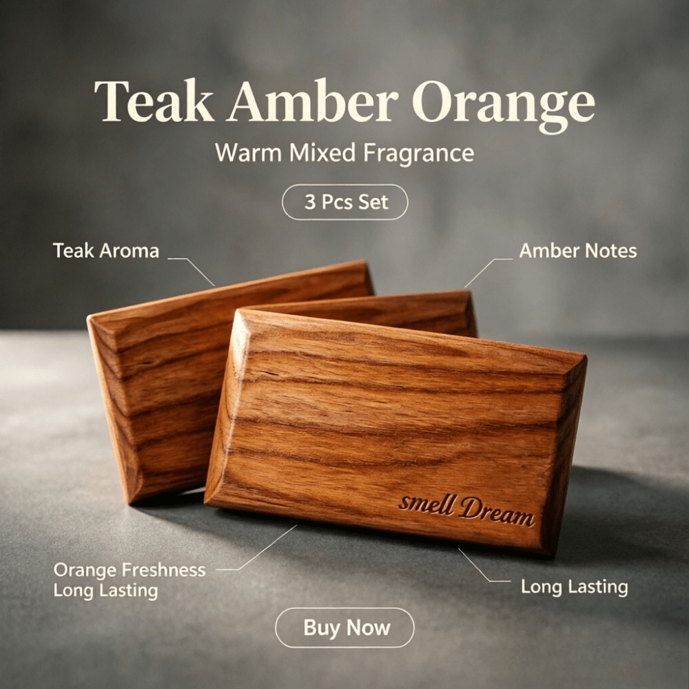 Car Air Freshener Teak Amber O - Home Fragrance Aromatherapy recension och pris